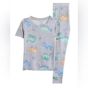 Poppy & Clay Bamboo Dinosaur Zen Fitted Pajama Set